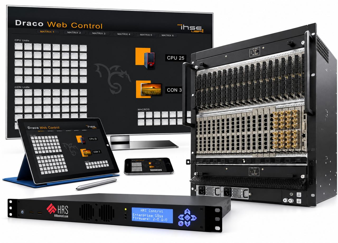 Server racks and network infrastructure for signal distribution